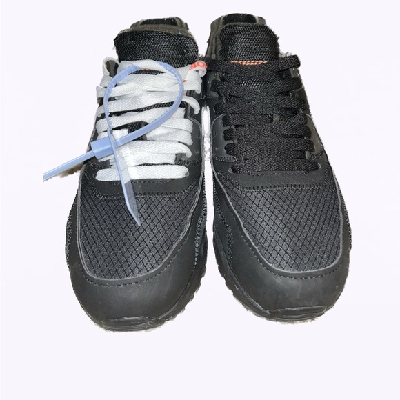 Nike Off White Air Max 90 Black Extra laces included with box - Picture 5 of 8